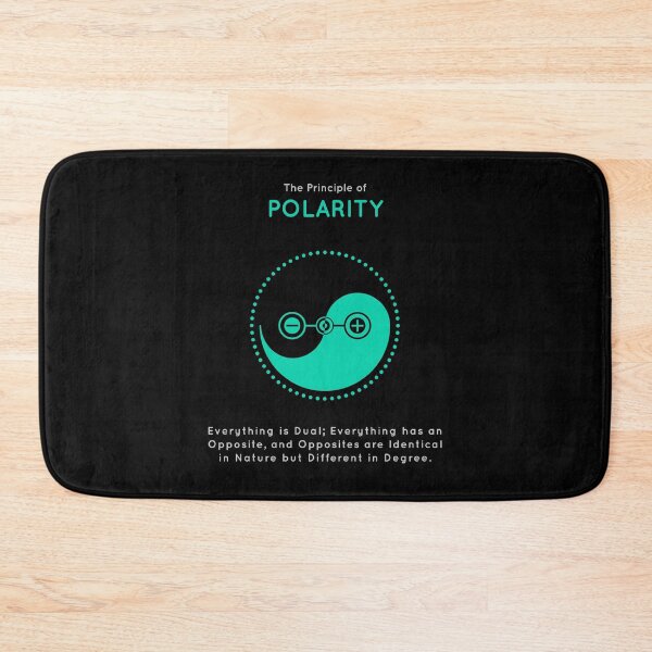 The Principle of Polarity - Shee Symbol Bath Mat