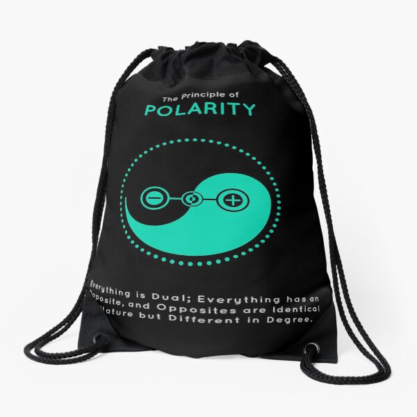 The Principle of Polarity - Shee Symbol Drawstring Bag