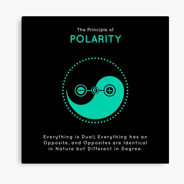 The Principle of Polarity - Shee Symbol Canvas Print