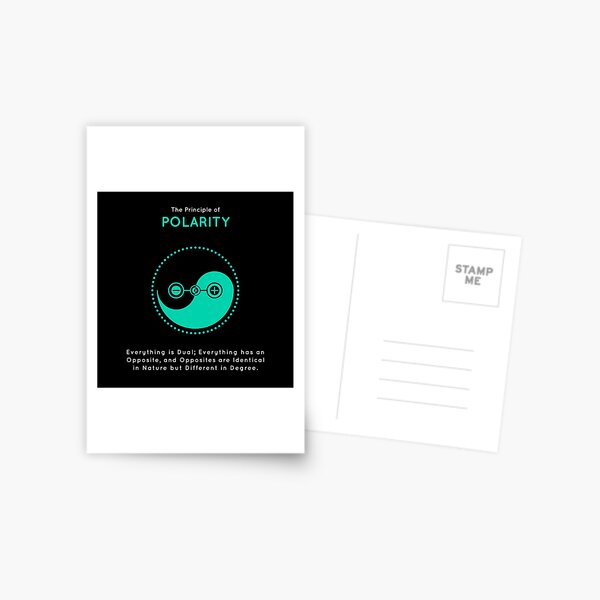 The Principle of Polarity - Shee Symbol Postcard