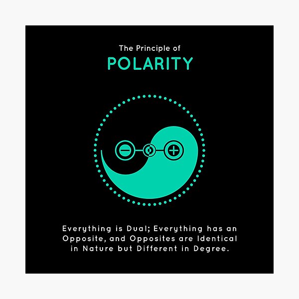 The Principle of Polarity - Shee Symbol Photographic Print