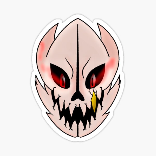 Fell Gaster Blaster Sticker By C15u5hi Redbubble