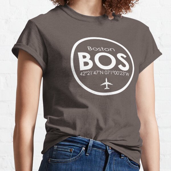 Boston Baseball Shirt Boston MA Cityscape BOS Skyline T-Shirt