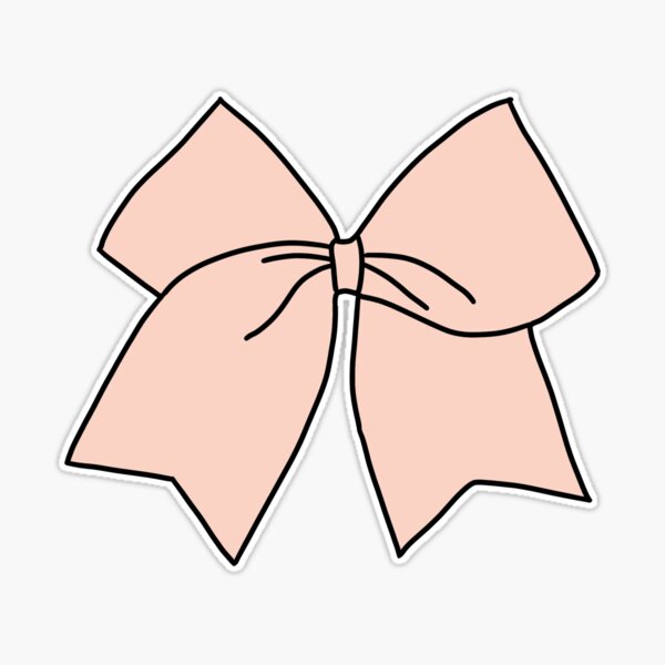 pink cheer bow | Sticker