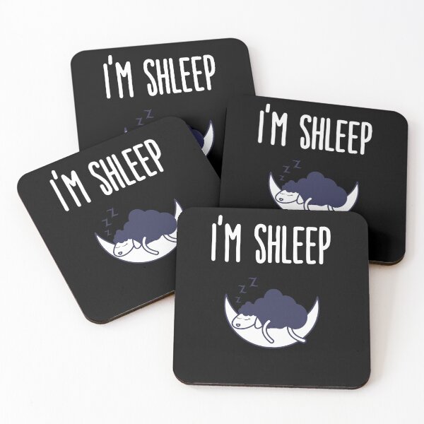 Item preview, Sleeping Sheep Design - Counting Sheep - Funny I'm Shleep designed and sold by designitfun.