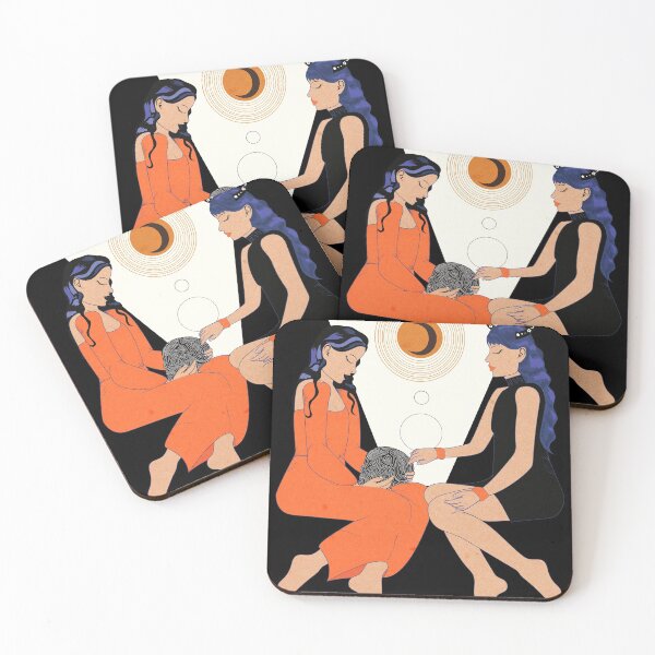 Item preview, Creepy Galz Coven Bonding Illustration designed and sold by DigitalManos.