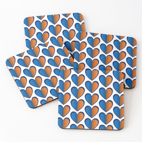 Item preview, Blue & orange heart  designed and sold by powerpointer.