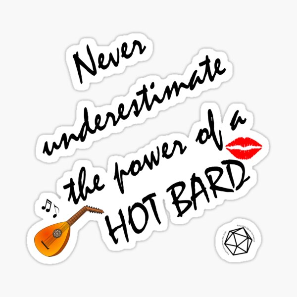 Hot Bard Sticker