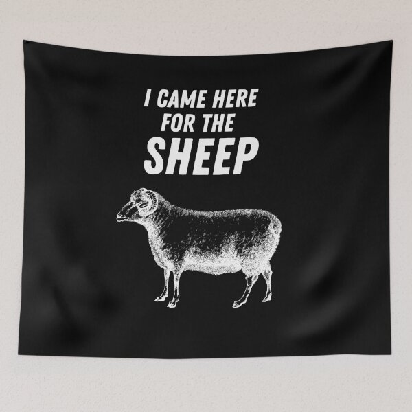Item preview, Funny Sheep Design - I Came Here For The Sheep  designed and sold by designitfun.