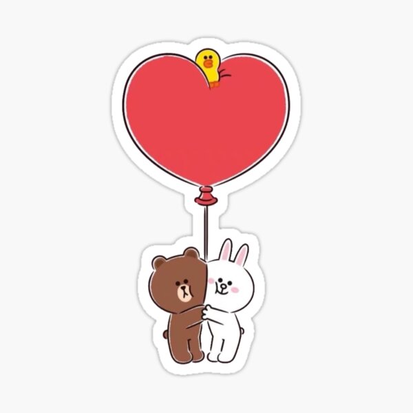 Line Friends Pegatina