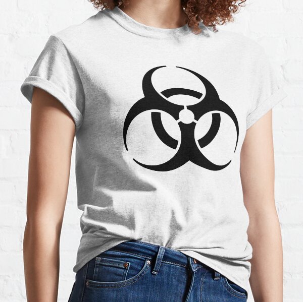Zombie Hunter Bio Hazard Symbol Walking Dead  Living Dead Apocalypse T shirt 