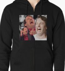 David Mitchell Hysterical Laugh Zipped Hoodie