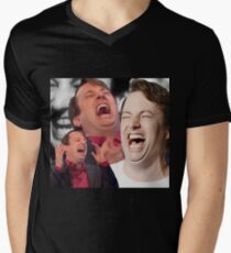 David Mitchell Hysterical Laugh Men's V-Neck T-Shirt