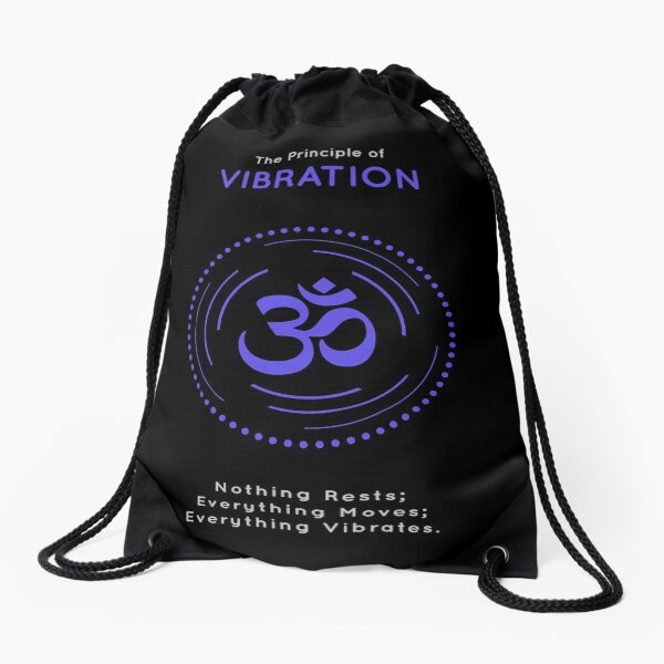The Principle of Vibration - Shee Symbol Drawstring Bag