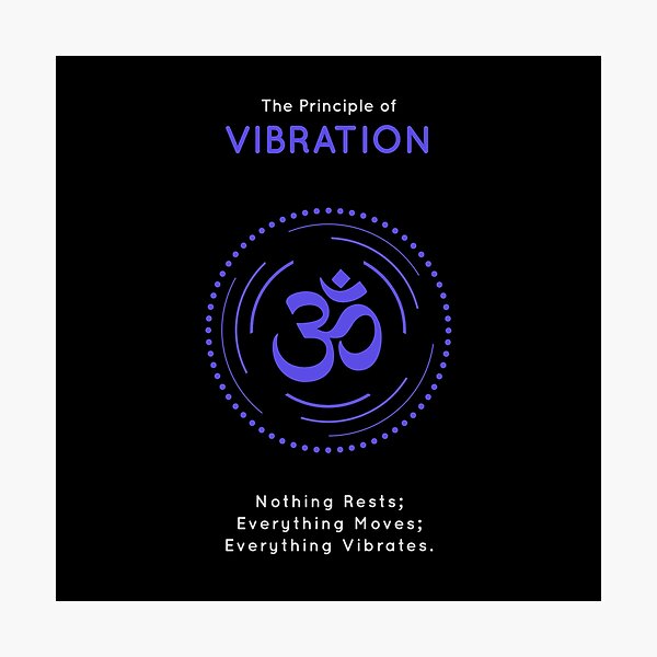 The Principle of Vibration - Shee Symbol Photographic Print