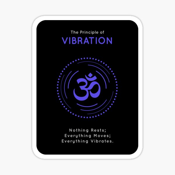 The Principle of Vibration - Shee Symbol Sticker