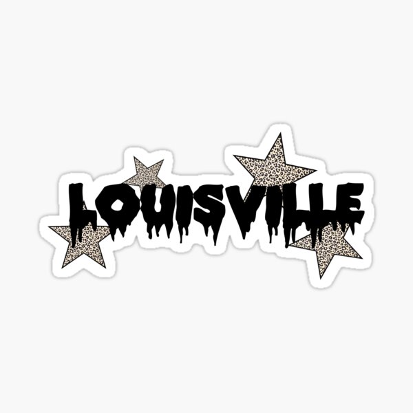 Louisville Cardinals Glitter Stickers - U of L Decals