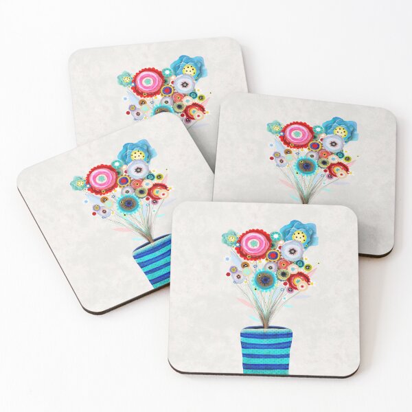 Item preview, Floral Vase Rupy de Tequila Art designed and sold by rupydetequila.