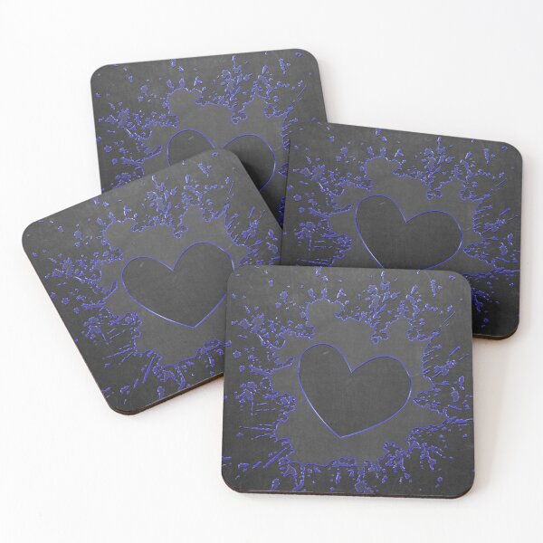 Item preview, Heart Black & Purple Splatter Graphic Art Designed Gifts designed and sold by Cute & Sassy Custom Gifting Boutiques.