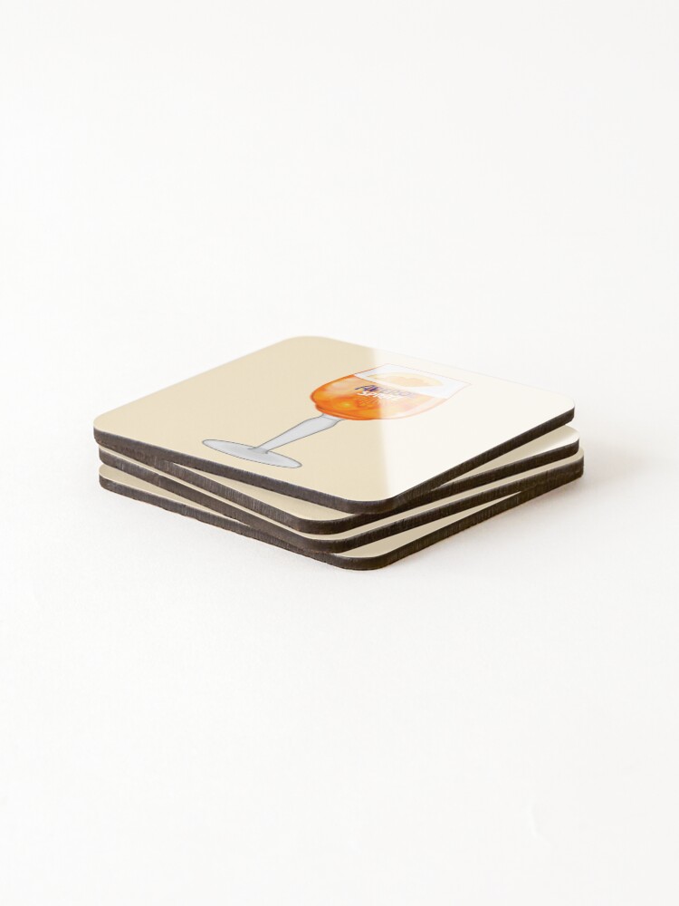 Alternate view of Aperol Spritz in a Glass Coasters (Set of 4)