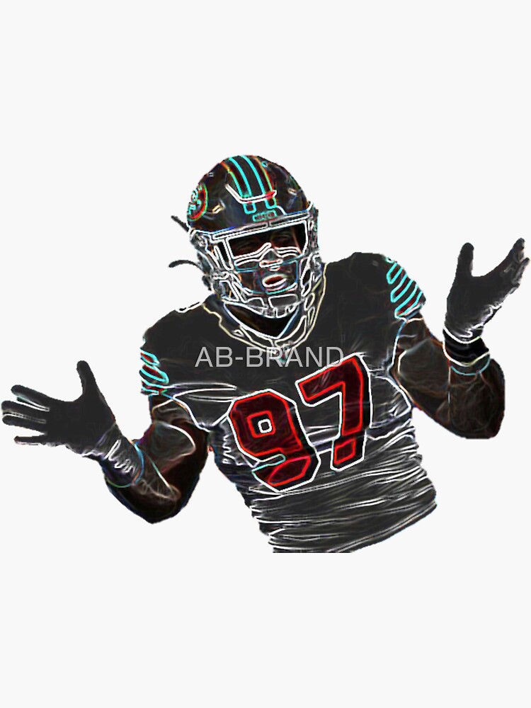 Nick Bosa neon art design : r/49ers