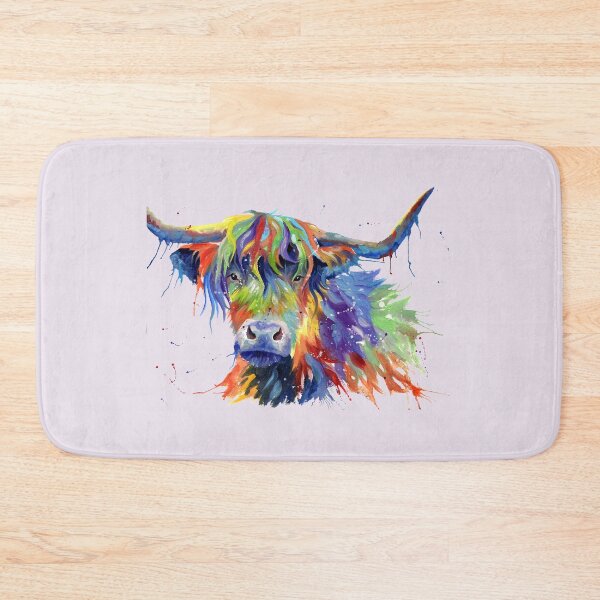 Item preview, Multicolour Highland Cow designed and sold by sarahstribb.