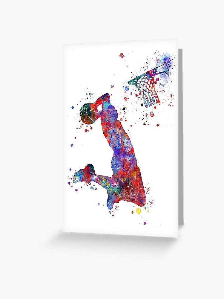 Carte de vœux for Sale avec l'œuvre « Fille de gymnastique, gymnastique  aquarelle, cadeau teen » de l'artiste Rosaliartbook