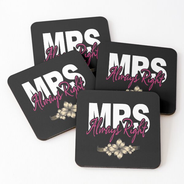 Item preview, Mrs. Always Right - Wife Humor designed and sold by ColorfulMystic.