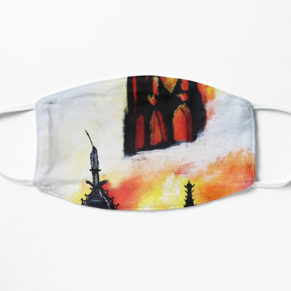 Notre Dame in Flames Mask