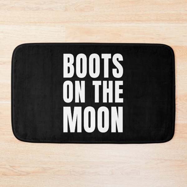 Item preview, Boots On The Moon (Black) designed and sold by quoteedesigns.