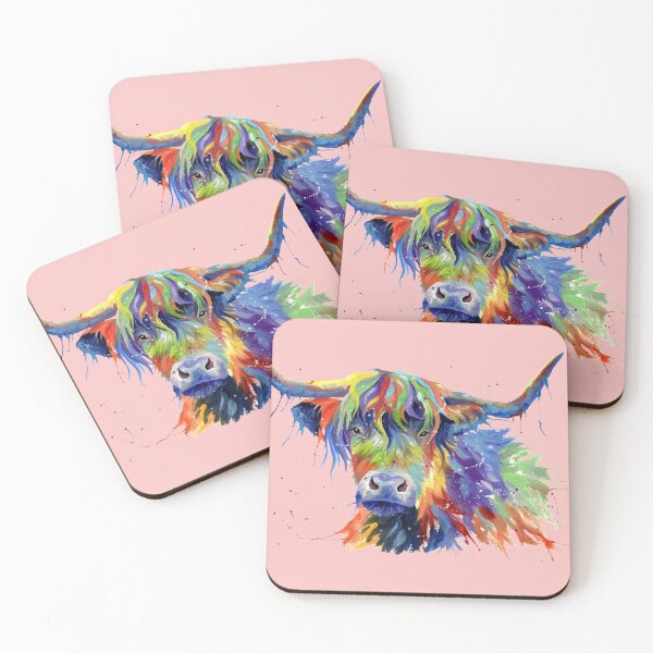 Item preview, Multicolour highland cow  designed and sold by sarahstribb.