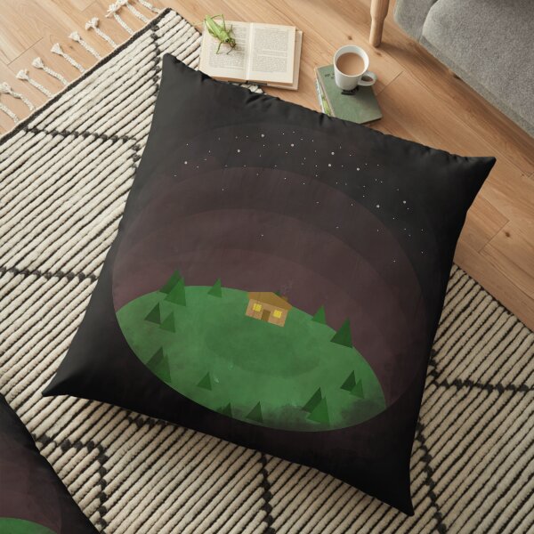 Night Forest Floor Pillow