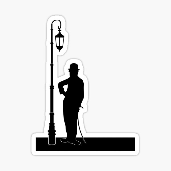 Pose de Charlie Chaplin Sticker