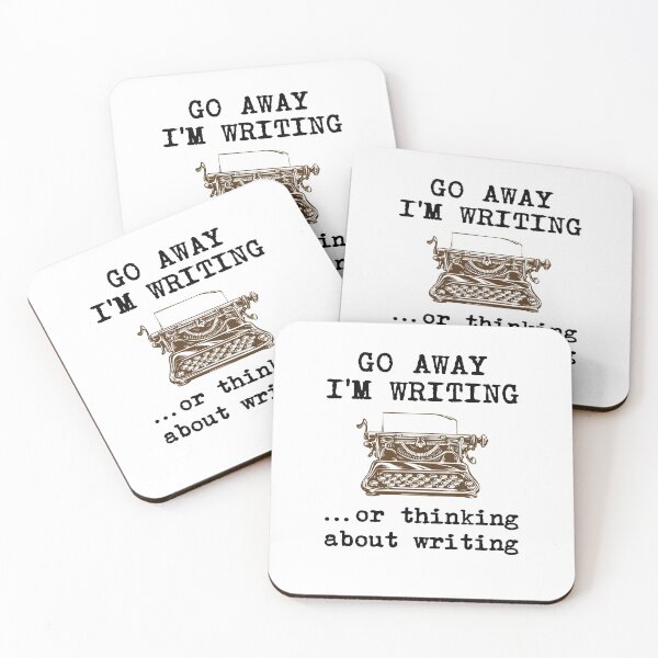 Item preview, Go Away I'm Writing designed and sold by redbehren.