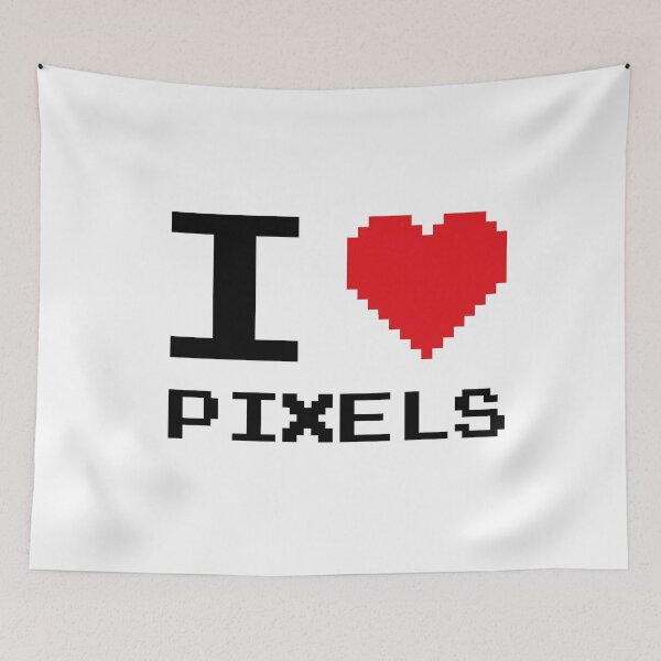 Item preview, I Love Pixels designed and sold by aquastarstore.