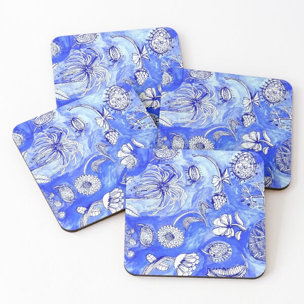 Aperçu de l'œuvre Botanicals in Blue créée et vendue par Barbara Gilhooly.
