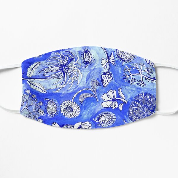 Botanicals in Blue Mask