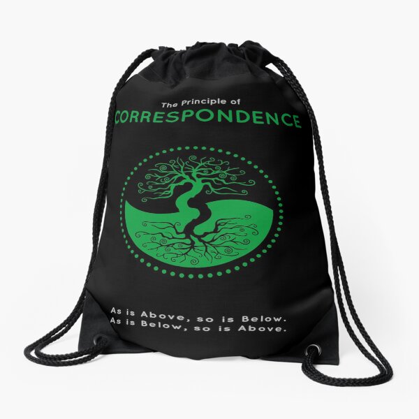 The Principle of Correspondence - Shee Symbol Drawstring Bag