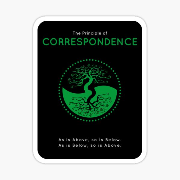 The Principle of Correspondence - Shee Symbol Sticker