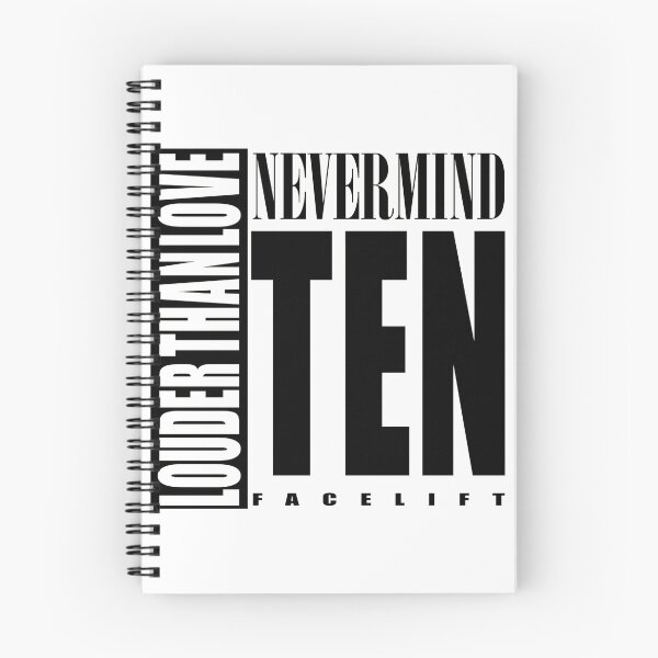 Item preview, Nevermind Ten Facelift Louder than the Sound Grunge albums White version designed and sold by jorgebld.