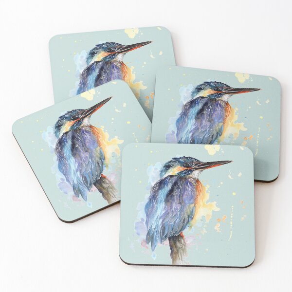 Item preview, Watercolour Kingfisher designed and sold by sarahstribb.