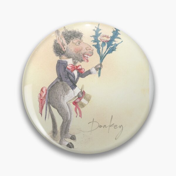 Item preview, Donkey:  Ready for a date with a bouquet of thorns, 1873 designed and sold by ebrawne.