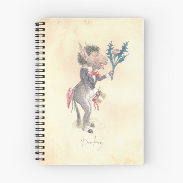 Item preview, Donkey:  Ready for a date with a bouquet of thorns, 1873 designed and sold by ebrawne.