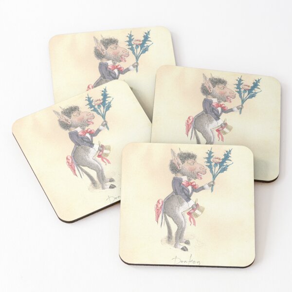 Item preview, Donkey:  Ready for a date with a bouquet of thorns, 1873 designed and sold by ebrawne.
