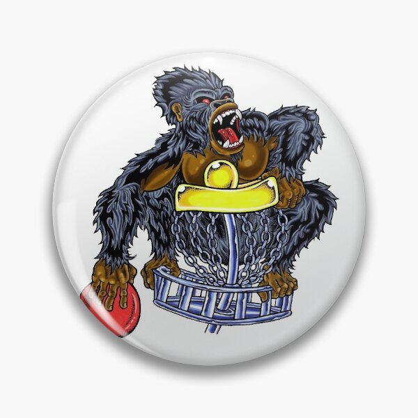 Artikelvorschau, Disc Golf T-Shirt-Aufkleber: Angry Gorilla Disc Golf Basket Design, Handyhülle entworfen und verkauft von osbornelee.