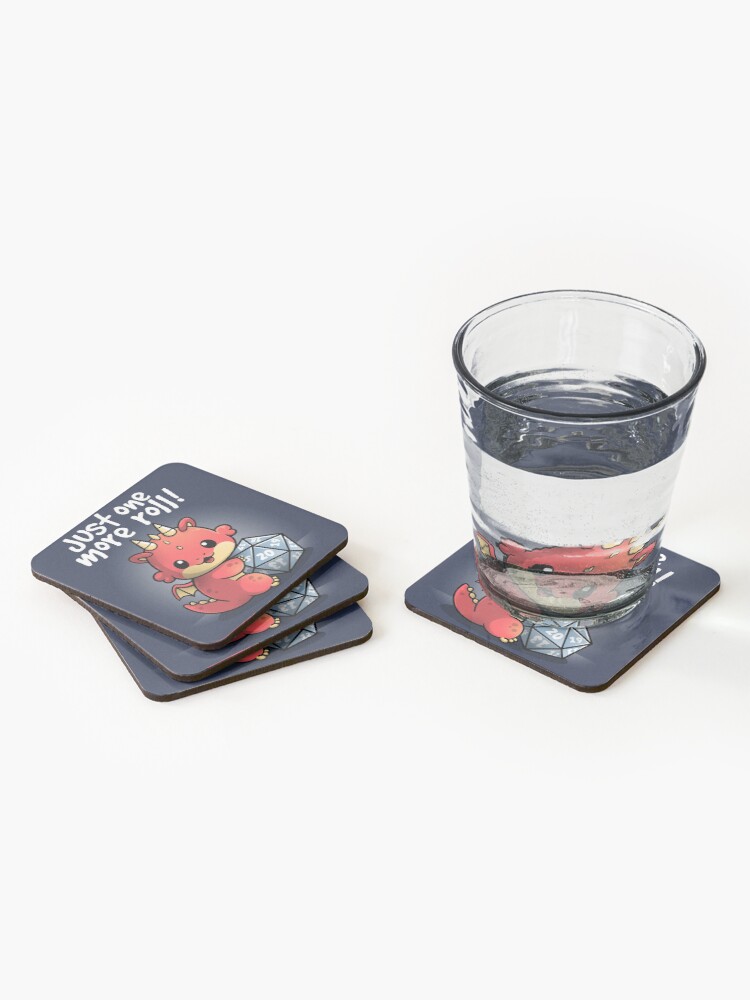 Alternate view of Dragon one more roll Coasters (Set of 4)