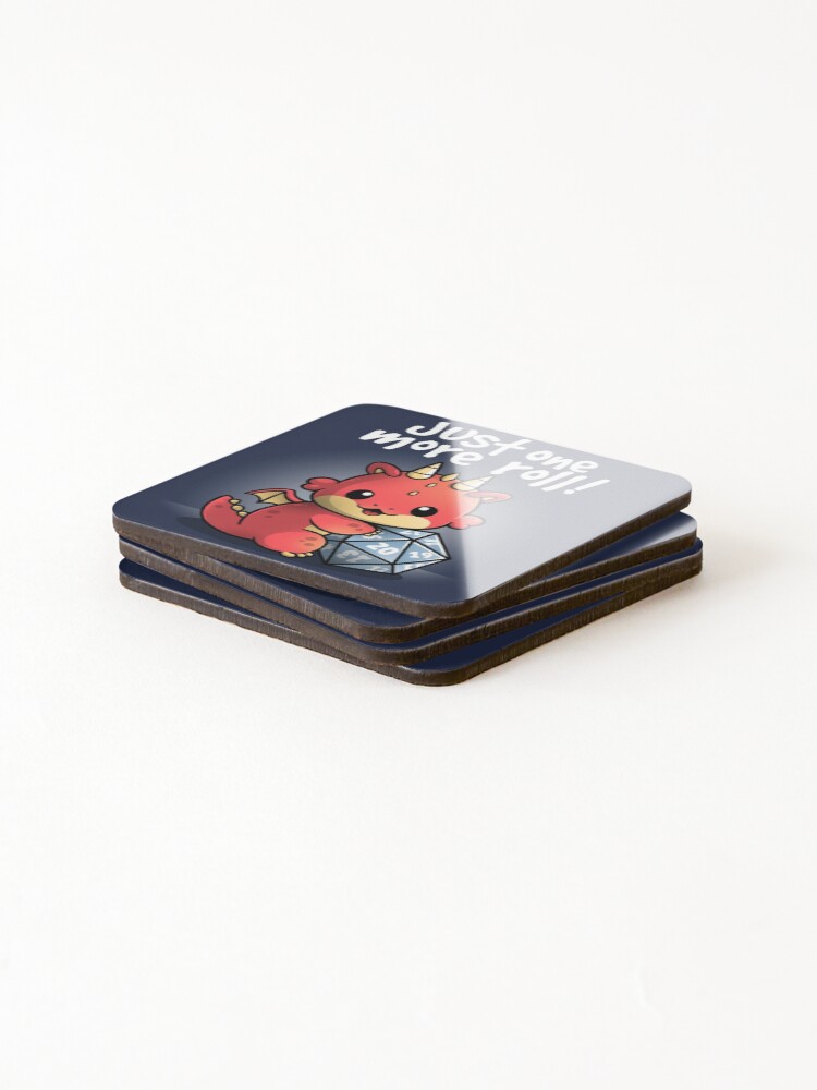 Alternate view of Dragon one more roll Coasters (Set of 4)