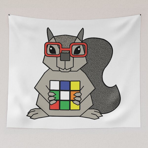 Item preview, Cube Geek Squirrel designed and sold by arturekdesign.