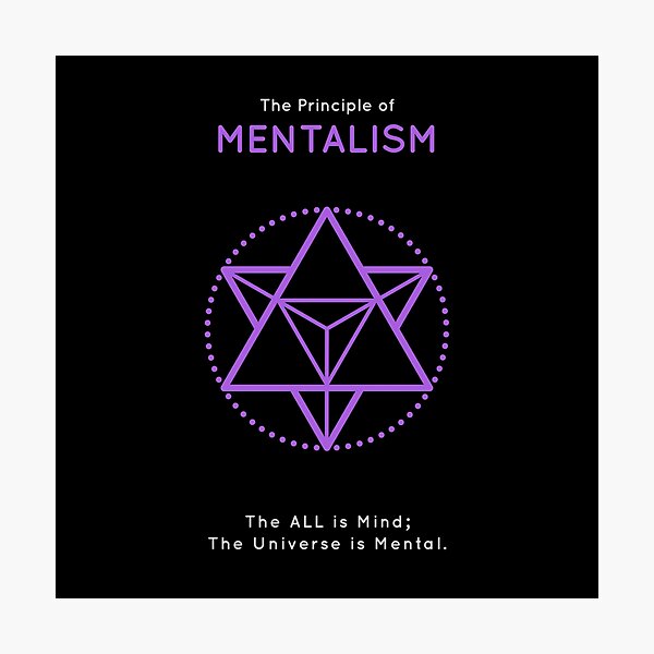 The Principle of Mentalism - Shee Symbol Photographic Print