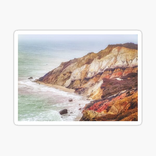 Aquinnah Cliffs in Martha's Vineyard Sticker